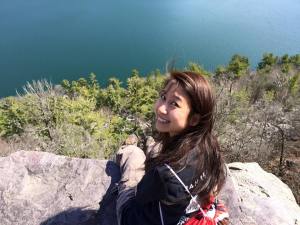 Hiking at Devil's Lake, Wisconsin.