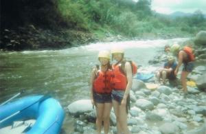 Water rafting in Costa Rica.